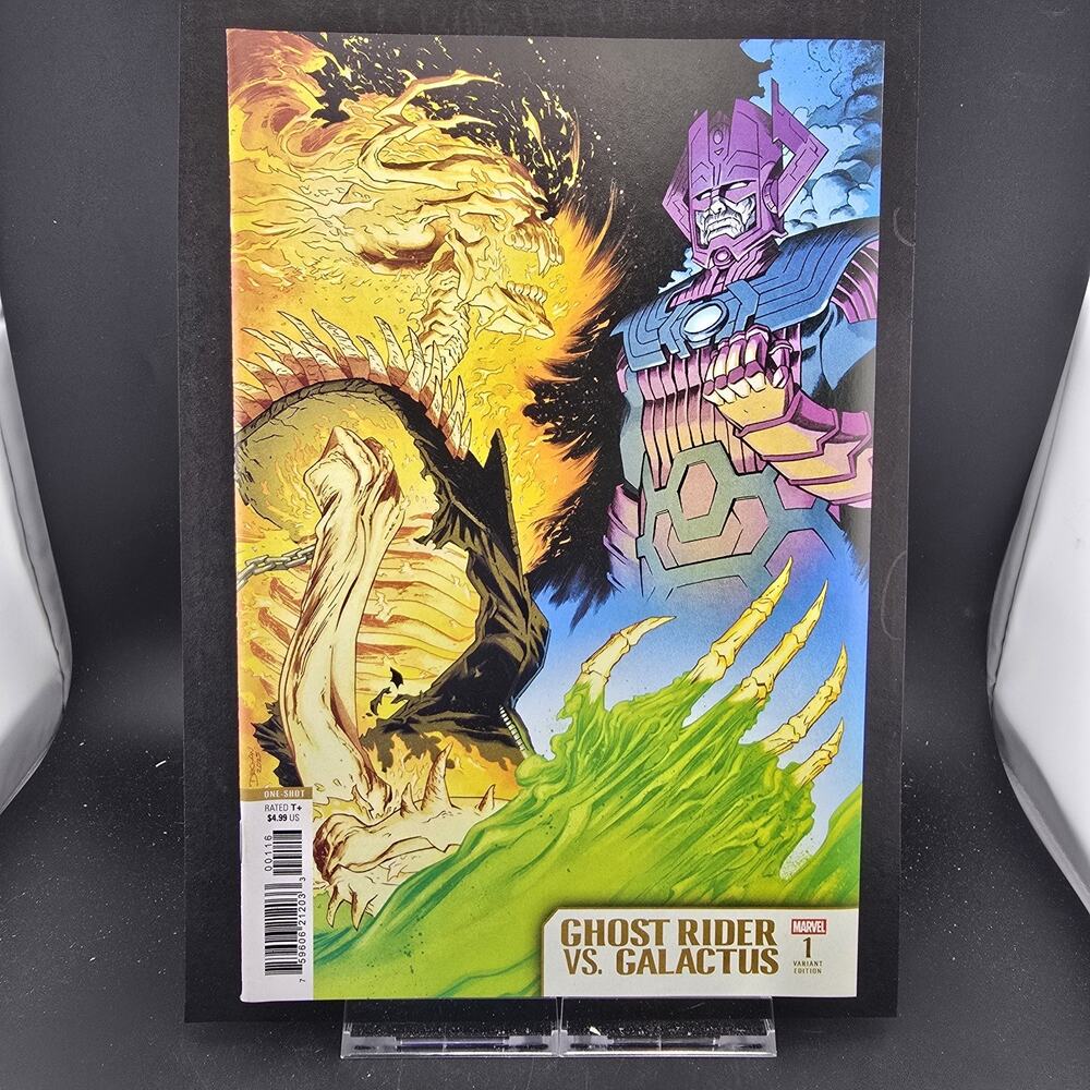 GHOST RIDER VS GALACTUS 1 1:25 SHALVEY INCENTIVE VARIANT NM+ MARVEL 2025 UNREAD